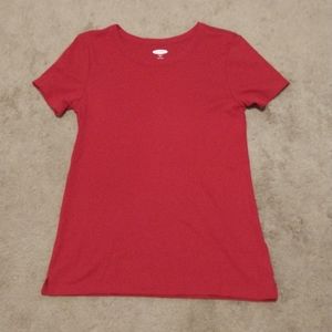 Red Old Navy Slim Fit T-shirt (M)